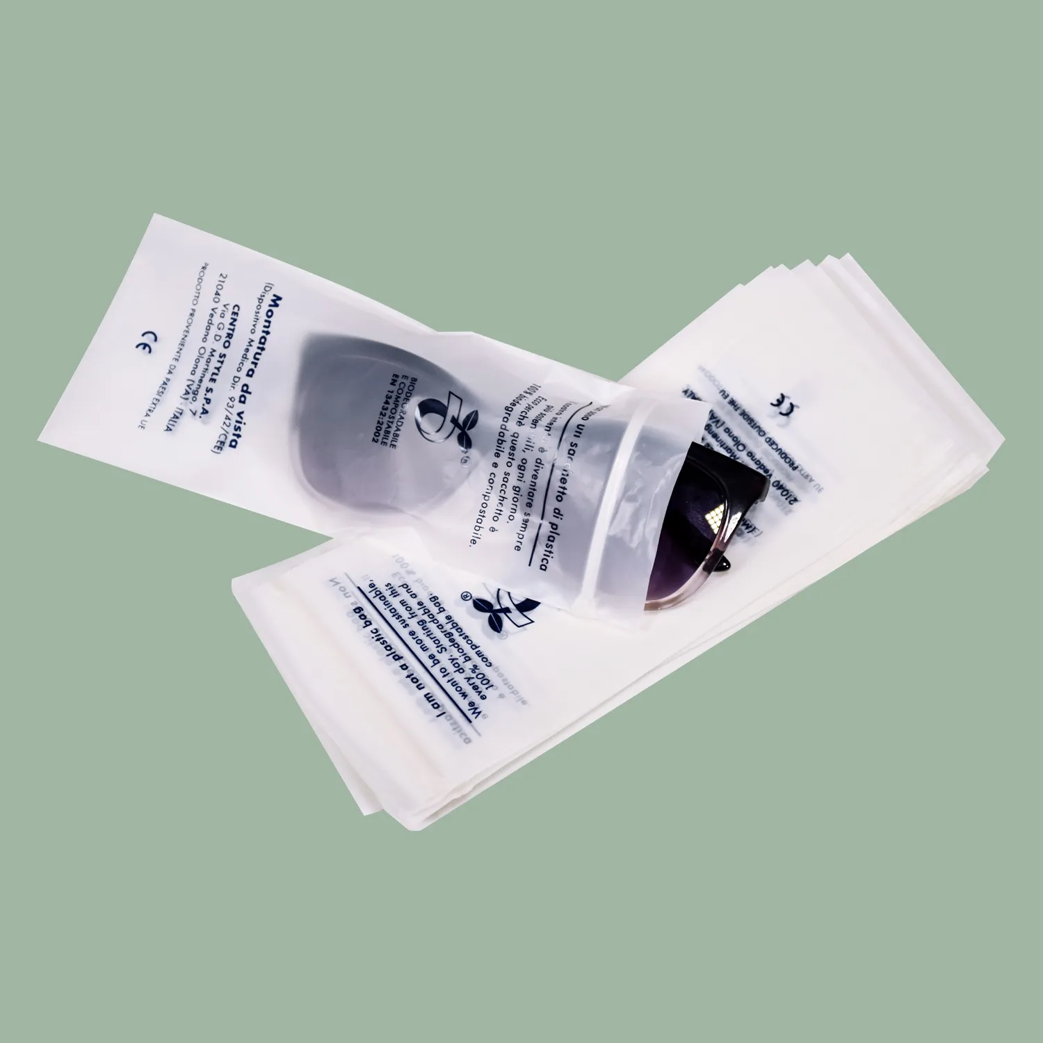 TUV Certified Biodegradable Packaging Bag for Sunglasses
