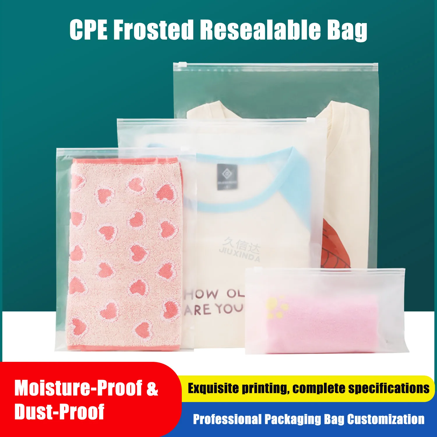 CPE Zipper Bags: The Preferred Protection for Inner Packaging of Underwear and Towels
