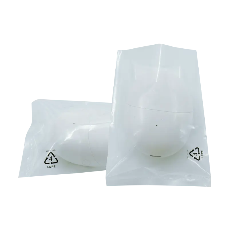 GRS-certified PCR Flat Bags For Bluetooth Earbuds